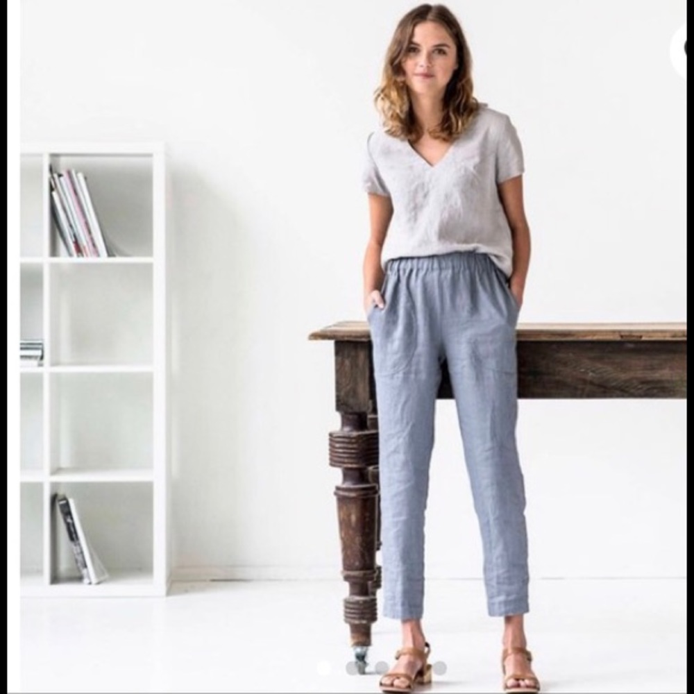 Not Perfect Linen Genova Pants XS